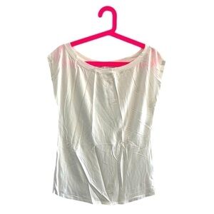 Trina Turk White Boat Neck Tank Top size S